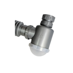 Imagen de Sifón botella simple con tuerca gris Inplast