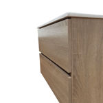 Imagen de Mueble de baño suspendido Oak 80 cm con bacha de loza