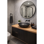 Imagen de Bacha de apoyo Ovalada 41x33 cm Negra Marmolada Dmc